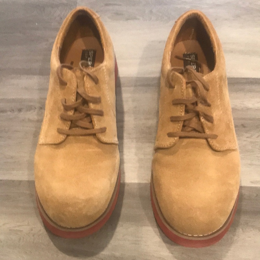 Boys Sperry Top Sider Suede Shoes.